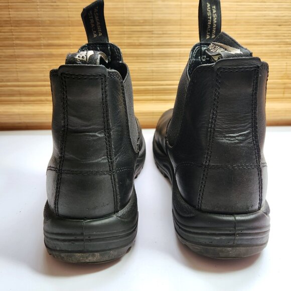 Blundstone Steel Toe Chelsea Boot Size AU 8.5 US 9.5 Oil Resistant Black Leather - Picture 6 of 14